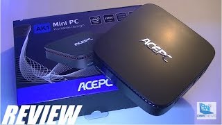 REVIEW ACEPC AK1 Slice Mini PC Apollo Lake Windows 10 [upl. by Husein]