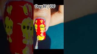 Day 81  100 days Nailart Challenge diwali Nailartexplore nailart 100dayschallenge diy [upl. by Loredo396]