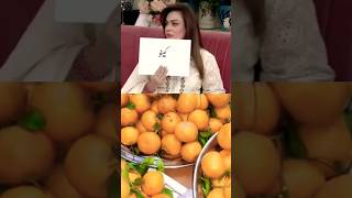 😮Sadia Imam ne orange 🍊 ko store Krny ka trika bta diahow to store orange shorts youtubeshorts [upl. by Ellah580]