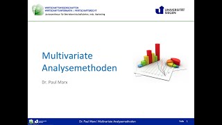 Multivariate Analysemethoden UniSiegen SoSe 2020 Organisatorisches [upl. by Cock]