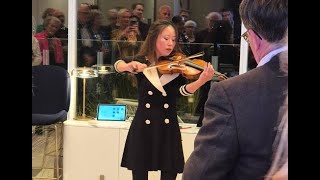 Elly Suh plays Paganini at the Ring Launch [upl. by Anecuza942]