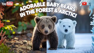 Adorable Baby Bears in the Forest amp Arctic 🐻❄️ [upl. by Ycnahc]