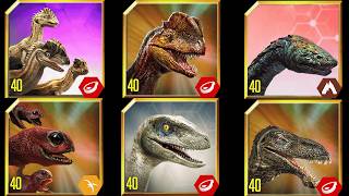 7 NEW UPCOMING HYBRID CREATURES IN JURASSIC WORLD THE GAME [upl. by Einor]