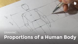 Learn how to draw easily Learn the human body proportions [upl. by Rosenbaum]