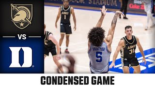 Army vs Duke Condensed Game  202425 ACC Men’s Basketball [upl. by Pearle]