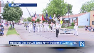 Lafayette Memorial Day Parade returns after being canceled last year [upl. by Aled226]