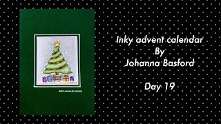 INKY ADVENT CALENDAR by Johanna Basford  day 19  prismacolor pencils [upl. by Ateerys264]