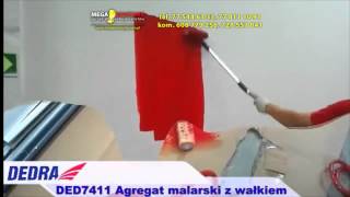 DEDRA Agregat malarski z wałkiem DED7411 [upl. by Ettegdirb567]