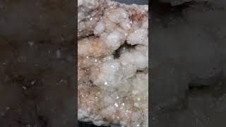 Clear Quartz Geode With Some Iron Staining geodes clearquartz watersounds rockhounding [upl. by Frodeen493]