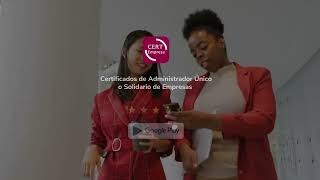 CERT Empresa App  Certificado Administrador único o solidario desde el móvil y al mejor precio [upl. by Odraleba15]