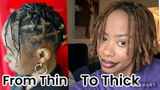 From Thin to Thick Locs Incredible Transformation in 1 Year and 9 Months [upl. by Aicila]