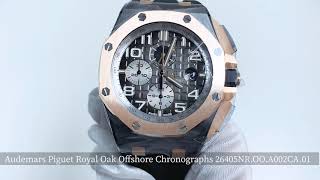 Audemars Piguet Royal Oak Offshore 44mm 26405NROOA002CA01 [upl. by Nomelif]