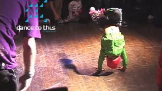 BGirl Terra age 4 amp BGirl Eddie 7  short vs UK World BBoy Champs 2011 [upl. by Ytsirt349]