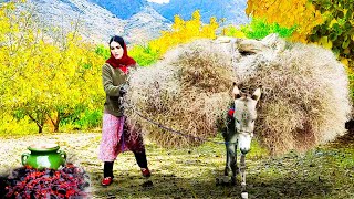 Life In A Mountainous Village Far From Civilization  Winter Preparations  Baking Bread [upl. by Nevs884]