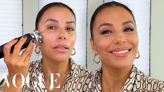 Eva Longorias “Hottest Mom” Makeup Routine  Beauty Secrets  Vogue [upl. by Knipe]