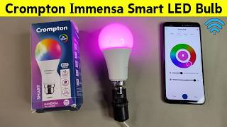 Crompton Smart LED Bulb With Amazon Alexa and Google Assistant Voice Control [upl. by Lynna]