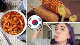 KORE YEMEKLERİ YAPMAYI quotDENEDİMquot  Tteokbokki ve Kore Usulü Corn Dog 🇰🇷 [upl. by Worra]