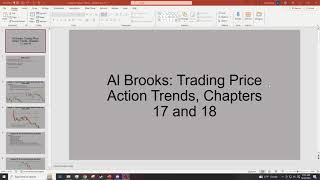 Al Brooks book club chapters 17 amp 18 [upl. by West]