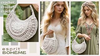 🌼 SAC CROCHET ICONIQUE 70S  LE MUST DU CHIC BOHÈME  🌼 TUTO quotVANINAquot FACILE amp RAPIDE MamieCrochet [upl. by Rizan381]