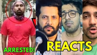 YouTubers Reacts To GAURAVZONE ARREST  GauravZone Arrested by Police  shorts [upl. by Boatwright]