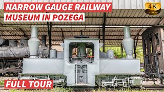 【4K】Narrow Gauge Railway Museum in Požega  Full Tour  With Captions CC [upl. by Euqinomod981]