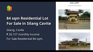 84 sqm Residential Lot For Sale in Silang Cavite [upl. by Ainod]