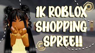 1k Roblox Shopping Spree  stxr1ana [upl. by Yentrok]