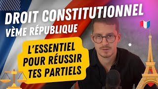 Cours de Droit constitutionnel Vème République  Principales notions à connaître [upl. by Ellesirg]