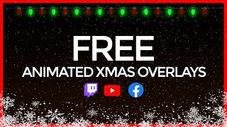 BEST FREE CHRISTMAS AND WINTER STREAM OVERLAYS 2021 [upl. by Anaytat514]