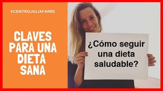 🍏 ¿Cómo seguir una dieta saludable y equilibrada  Claves principales [upl. by Ruyam]