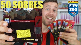 UNBOXING CAJA COMPLETA 50 SOBRES ADRENALYN XL 2024 FIFA 365 [upl. by Dryden]