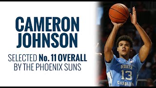 Suns select Cameron Johnson No 11 overall [upl. by Paehpos]