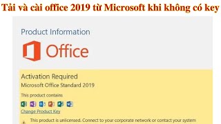 Cách download và cài đặt Microsoft Office 2019 từ microsoft khi bạn không có bản quyền [upl. by Halet]