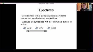 Linguistics 341  Introduction to Phonetics  Airstream Mechanisms II [upl. by Ecaj]