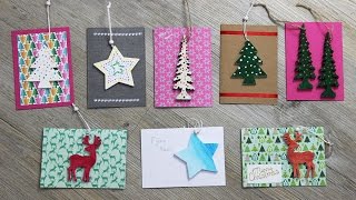 DIY 8 Kerstkaarten met een cadeautje [upl. by Stanhope]