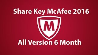 Share Key McAfee 2016 and Installation On Windows [upl. by Awhsoj]