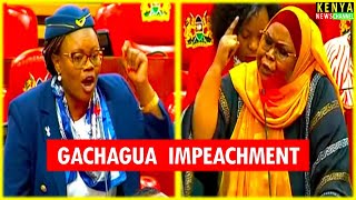 Wamuchomba vs Zamzam HEATED exchange during Gachagua impeachment motion debate in Parliament [upl. by Wamsley646]