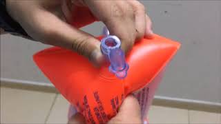 How to inflate and deflate arm floaties [upl. by Asyral]