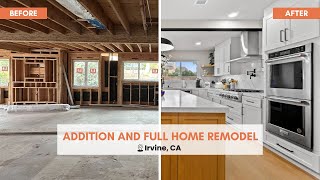 Incredible 600 sq ft Addition amp Full Home Remodel Makeover in Irvine CA [upl. by Gora668]