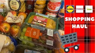 Whats being bought for tea this week Lidl Tesco amp Asda grocery haul [upl. by Panchito255]