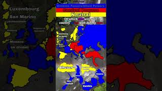 Entente Powers vs Central Powers in Europe [upl. by Ladnik151]