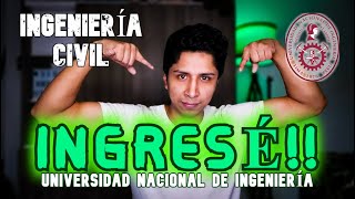 CÓMO INGRESÉ A LA UNI  Ingeniería Civil  Preparación  Academias [upl. by Bamberger]