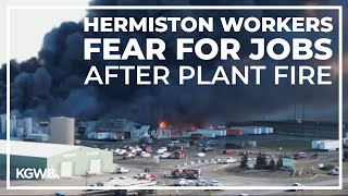 Hermiston food plant workers fear they may lose jobs after explosion decimated warehouse [upl. by Anauqahc609]