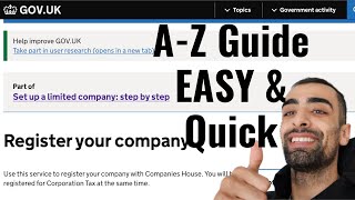 How To Register A Private Limited Company In The UK in 8 minutes [upl. by Hairim18]