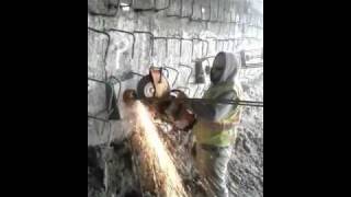 Cutting the tieback wall strands stressed [upl. by Ahmed626]