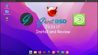 GhostBSD  A simple elegant desktop BSD Operating System [upl. by Leena]