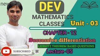 LEIBNITZ THEOREM BASED On QUESTIONSbcastudents differentialcalculusbsc1styear [upl. by Matthia]