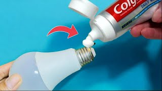 Just put toothpaste on the LED bulb  It Will Save You Money [upl. by Gonyea]