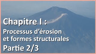 Processus dérosion et formes structurales 23  Géographie des environnements [upl. by Darwen459]