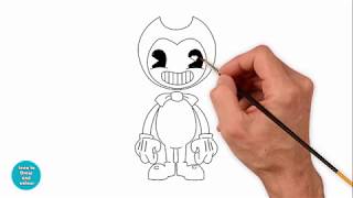 How to Draw Bendy  Bendy and the Ink Machine  Как Нарисовать Бенди поэтапно [upl. by Theresina]